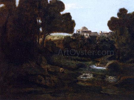 Souvenir of Arricia by Jean-Baptiste-Camille Corot - Hand-Painted Oil Painting on Canvas Online Hot Sale