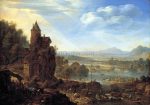 An Extensive Rhenish River Landscape by Herman Saftleven - Hand-Painted Oil Painting on Canvas Online