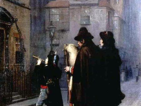 Pifferari in London by Jean-Leon Gerome - Hand-Painted Oil Painting on Canvas Online