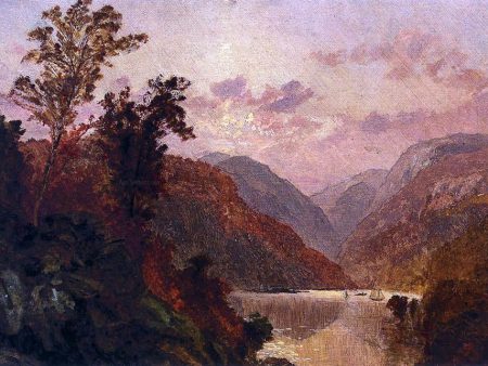 In the Highlands of the Hudson by Jasper Francis Cropsey - Hand-Painted Oil Painting on Canvas Online Hot Sale