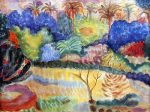 Tahitian Landscape by Paul Gauguin - Hand-Painted Oil Painting on Canvas on Sale