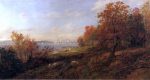 View from Hastings toward the Tappan Zee by Jasper Francis Cropsey - Hand-Painted Oil Painting on Canvas Cheap