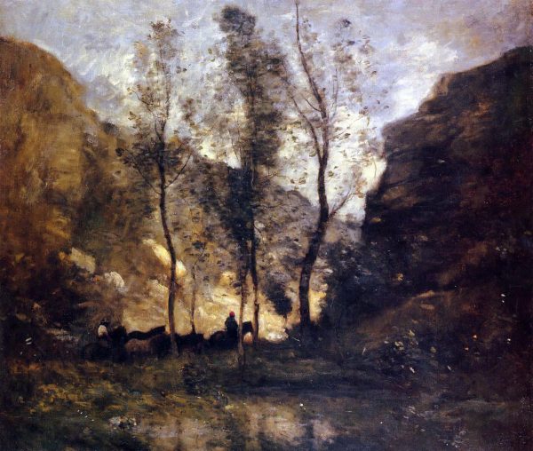 Smugglers by Jean-Baptiste-Camille Corot - Hand-Painted Oil Painting on Canvas Discount