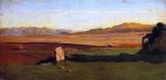 Roman Countryside by Jean-Baptiste-Camille Corot - Hand-Painted Oil Painting on Canvas on Sale