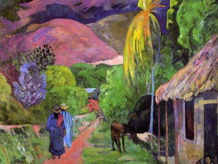 Road in Tahiti by Paul Gauguin - Hand-Painted Oil Painting on Canvas For Cheap