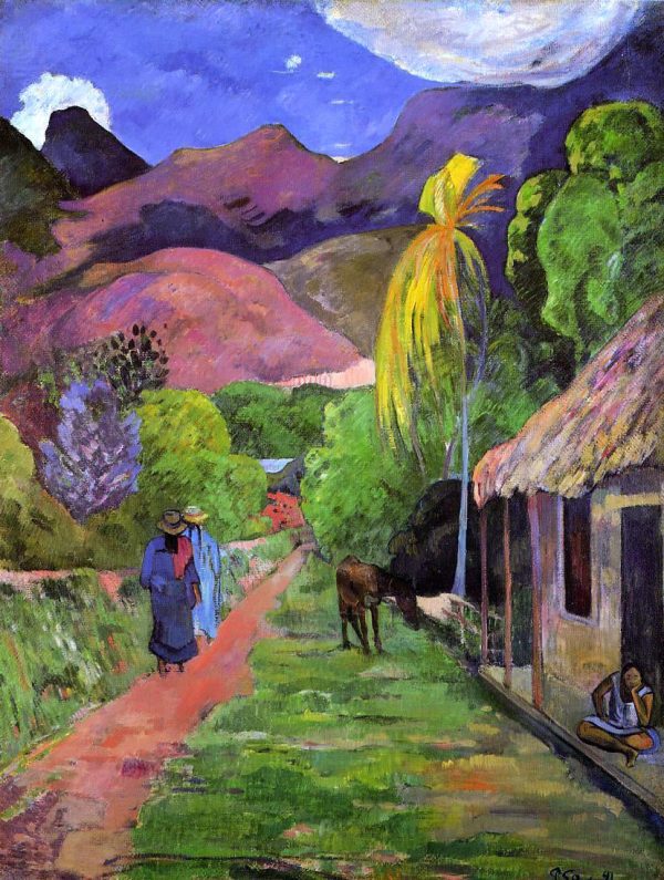 Road in Tahiti by Paul Gauguin - Hand-Painted Oil Painting on Canvas For Cheap