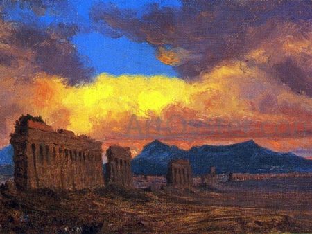 Roman Aqueduct by Jervis McEntee - Hand-Painted Oil Painting on Canvas Sale