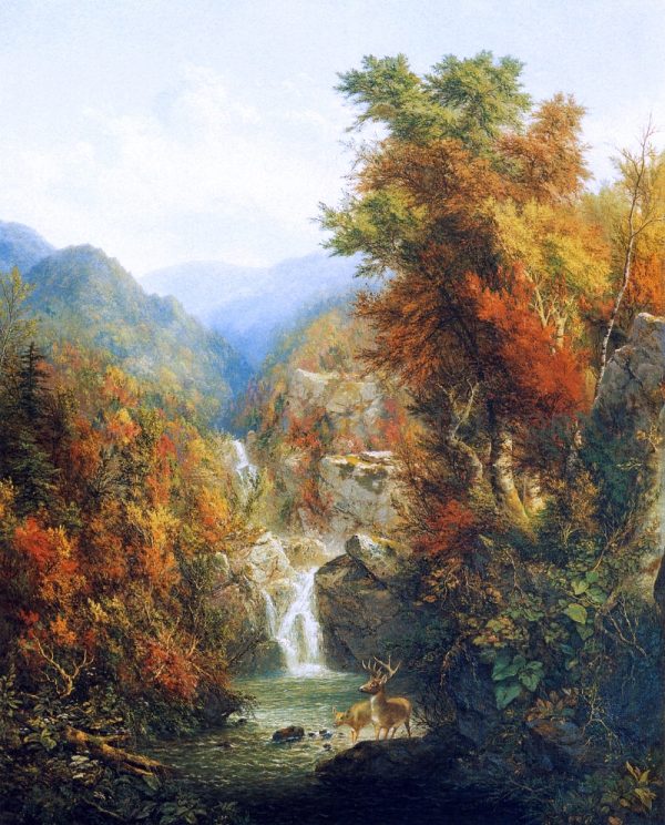 A Wilderness Pool by Homer Dodge Martin - Hand-Painted Oil Painting on Canvas Hot on Sale