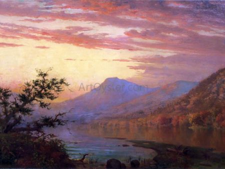 Sunset, Adirondack Lake by Homer Dodge Martin - Hand-Painted Oil Painting on Canvas Online Sale