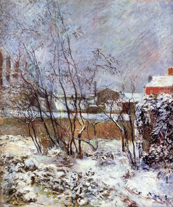 Snow, Rue Carcel by Paul Gauguin - Hand-Painted Oil Painting on Canvas Discount