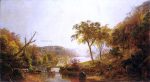 Autumn on Ramapo River, New Jersey by Jasper Francis Cropsey - Hand-Painted Oil Painting on Canvas For Cheap