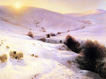 And the Sun Peeped O er Yon Southland Hills by Joseph Farquharson - Hand-Painted Oil Painting on Canvas For Discount