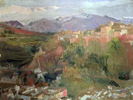 Granada by Joaquin Sorolla Y Bastida - Hand-Painted Oil Painting on Canvas Supply