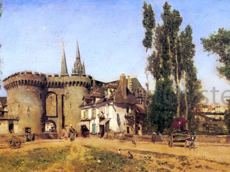 The Village of Chartres by Martin Rico Y Ortega - Hand-Painted Oil Painting on Canvas Supply