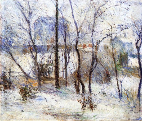 Snow at Vaugirard by Paul Gauguin - Hand-Painted Oil Painting on Canvas on Sale