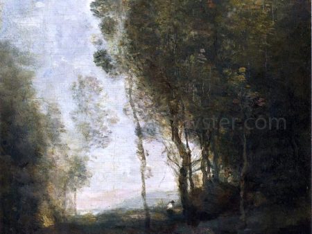 The Edge of the Forest by Jean-Baptiste-Camille Corot - Hand-Painted Oil Painting on Canvas on Sale