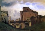 Basilica of Constantine by Jean-Baptiste-Camille Corot - Hand-Painted Oil Painting on Canvas Online Hot Sale