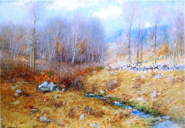 Signs of Spring by Joseph H Greenwood - Hand-Painted Oil Painting on Canvas on Sale