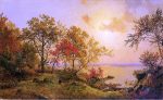 Autumn Landscape - View of Greenwood Lake by Jasper Francis Cropsey - Hand-Painted Oil Painting on Canvas Online Sale