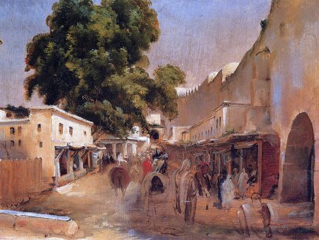 Algeria by Jean-Charles Langlois - Hand-Painted Oil Painting on Canvas Hot on Sale