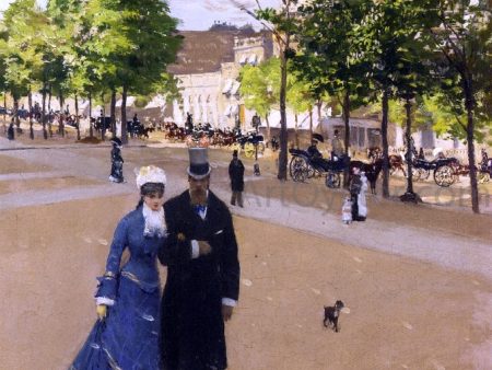 Parisian Street Scene by Jean-Georges Beraud - Hand-Painted Oil Painting on Canvas Hot on Sale