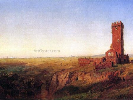 The Campagna of Rome by Jasper Francis Cropsey - Hand-Painted Oil Painting on Canvas For Discount