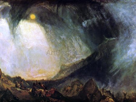 Snow Storm: Hannibal and His Army Crossing the Alps by Joseph William Turner - Hand-Painted Oil Painting on Canvas Online Hot Sale