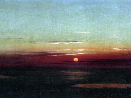 Sunset of the Marshes by Martin Johnson Heade - Hand-Painted Oil Painting on Canvas Hot on Sale