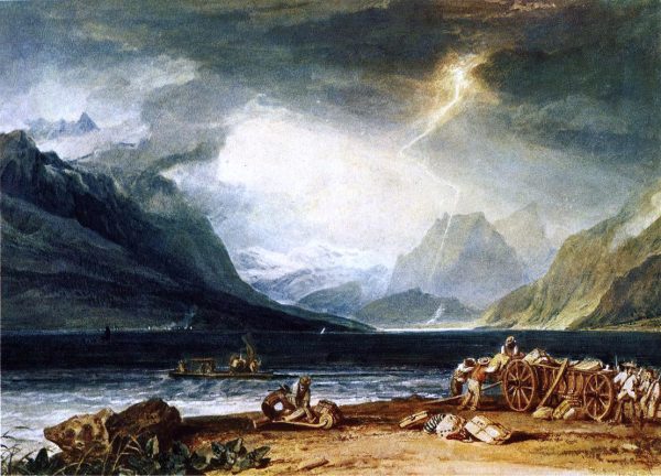 The Lake of Thun, Switzerland by Joseph William Turner - Hand-Painted Oil Painting on Canvas Online Sale