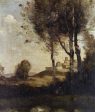 Tuscan Beaters by Jean-Baptiste-Camille Corot - Hand-Painted Oil Painting on Canvas Online Sale