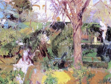 Gardens of the Alcazar of Seville in Wintertime by Joaquin Sorolla Y Bastida - Hand-Painted Oil Painting on Canvas Cheap