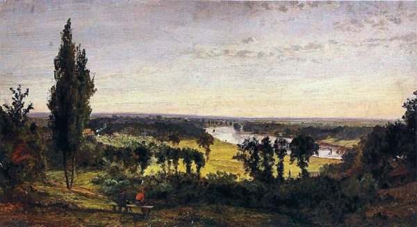 Richmond Hill and the Thames, London by Jasper Francis Cropsey - Hand-Painted Oil Painting on Canvas For Discount