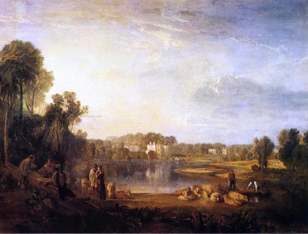 Pope s Villa, at Twickenham by Joseph William Turner - Hand-Painted Oil Painting on Canvas For Cheap