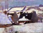 Pont-Aven in the Snow by Paul Gauguin - Hand-Painted Oil Painting on Canvas Online Hot Sale