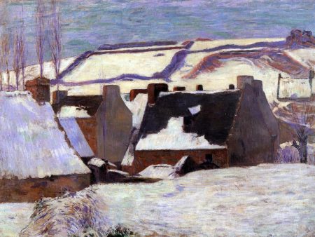 Pont-Aven in the Snow by Paul Gauguin - Hand-Painted Oil Painting on Canvas Online Hot Sale