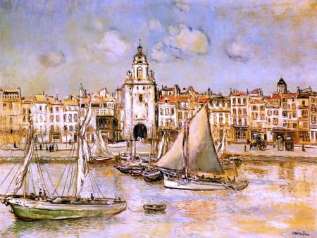 View of La Rochelle by Jean-Francois Raffaelli - Hand-Painted Oil Painting on Canvas Supply