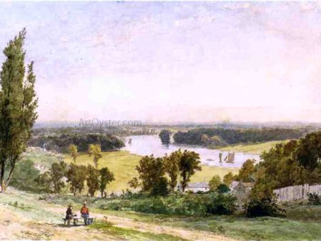 Richmond Hill in 1862 by Jasper Francis Cropsey - Hand-Painted Oil Painting on Canvas For Discount