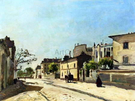 Rue Notre Dame, Paris by Johan Barthold Jongkind - Hand-Painted Oil Painting on Canvas Online Sale