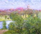 The Gilded Dome, Spring by John Leslie Breck - Hand-Painted Oil Painting on Canvas Supply