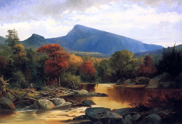 Mount Carter - Autumn in the White Mountains by John Mix Stanley - Hand-Painted Oil Painting on Canvas Hot on Sale