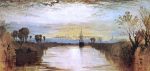 Chichester Canal by Joseph William Turner - Hand-Painted Oil Painting on Canvas on Sale