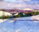 Early Snow by John Leslie Breck - Hand-Painted Oil Painting on Canvas For Sale