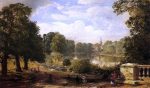 The Serptentine, Hyde Park, London by Jasper Francis Cropsey - Hand-Painted Oil Painting on Canvas For Discount