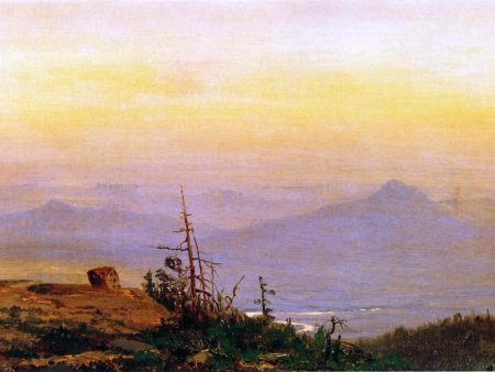 Sunset in the Catskills by Jervis McEntee - Hand-Painted Oil Painting on Canvas Hot on Sale