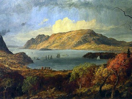 Gates of the Hudson by Jasper Francis Cropsey - Hand-Painted Oil Painting on Canvas Supply