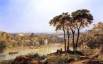 Summer, Noonday on the Arno by Jasper Francis Cropsey - Hand-Painted Oil Painting on Canvas Supply