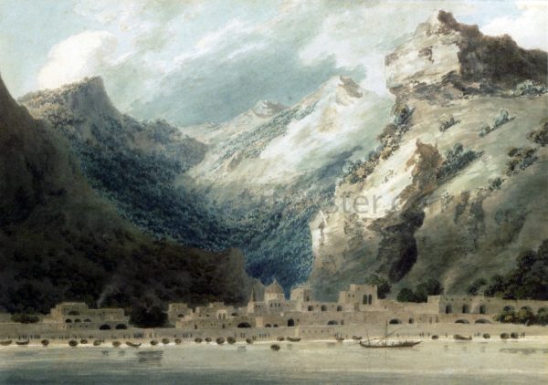 Cetera, Gulf of Salerno by John Robert Cozens - Hand-Painted Oil Painting on Canvas Supply