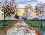 Autumn Evening by Ferdinand Hodler - Hand-Painted Oil Painting on Canvas For Discount