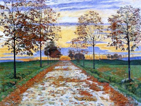 Autumn Evening by Ferdinand Hodler - Hand-Painted Oil Painting on Canvas For Discount