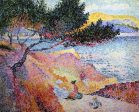 Bay at Cavaliere by Henri Edmond Cross - Hand-Painted Oil Painting on Canvas For Discount